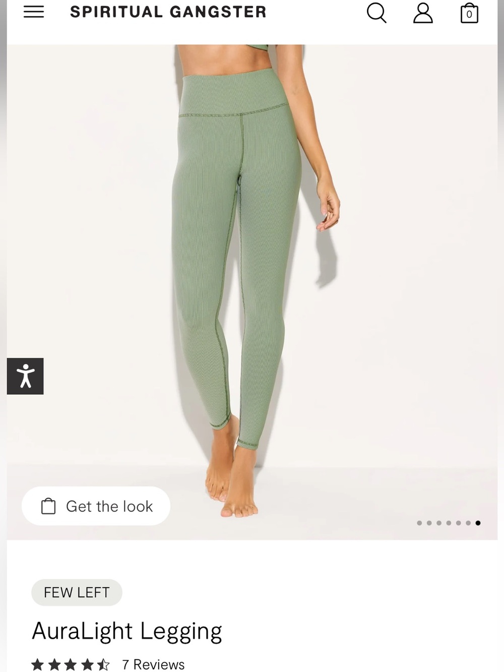 Spiritual Gangster AuraLight High-Waist Legging — Laurel Green